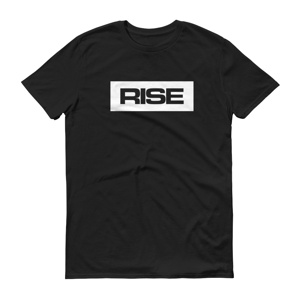 Download RISE Logo Black T-Shirt - FMG